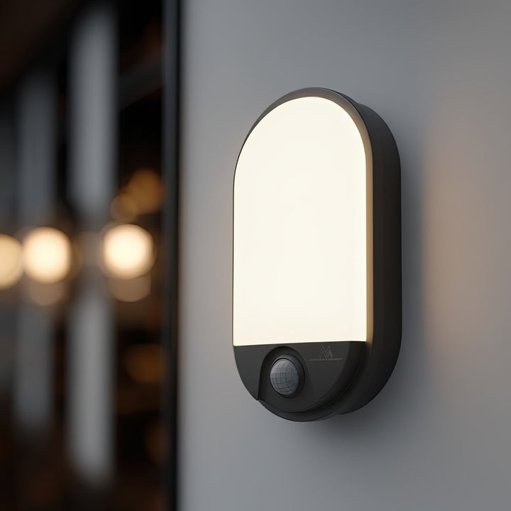 LED lampa s infracrvenim senzorom pokreta MCE340 GR 1100 lm 15 W IP54 Maclean Energy, siva boja, prirodna bijela temperatura boje (4000 K)