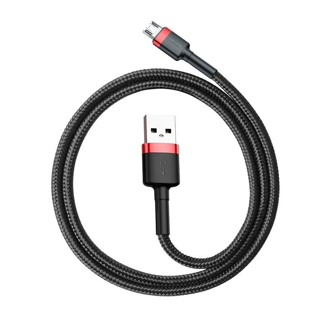 2.0 m USB/MicroUSB kabel QC3.0 2.4A s najlonskim pletenjem (CAMKLF-C91)