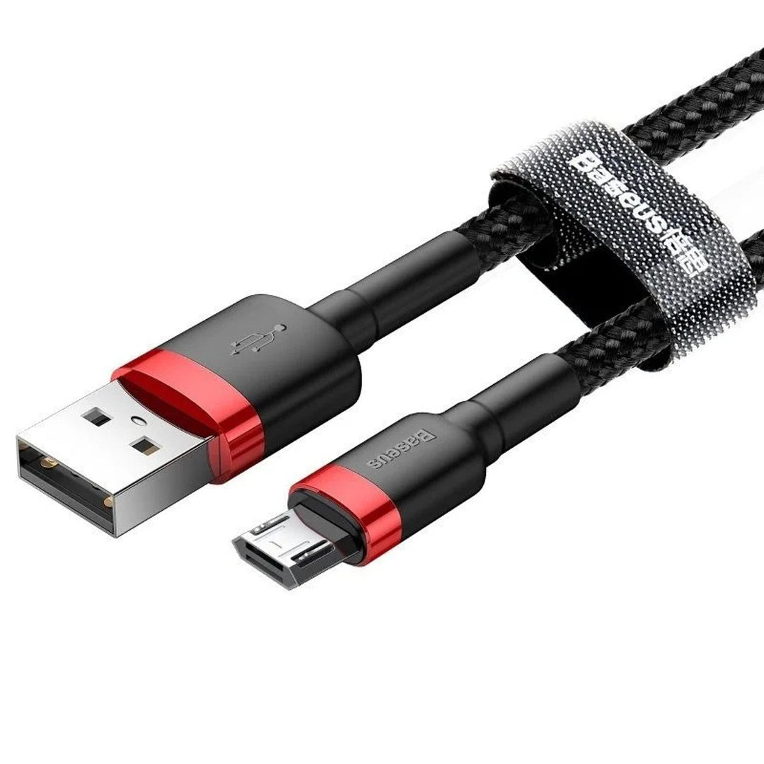 2.0 m USB/MicroUSB kabel QC3.0 2.4A s najlonskim pletenjem (CAMKLF-C91)