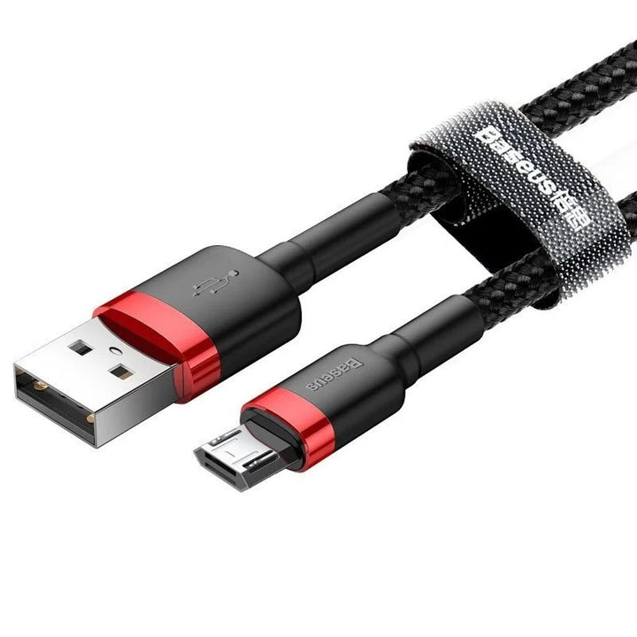 2.0 m USB/MicroUSB kabel QC3.0 2.4A s najlonskim pletenjem (CAMKLF-C91)