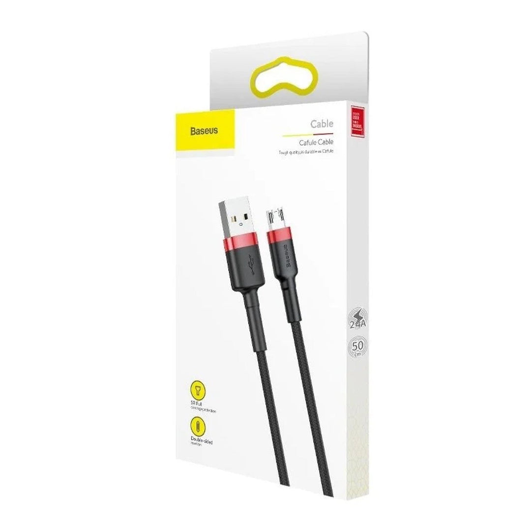 2.0 m USB/MicroUSB kabel QC3.0 2.4A s najlonskim pletenjem (CAMKLF-C91)