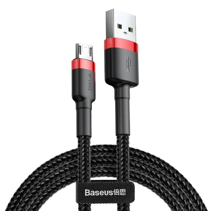 2.0 m USB/MicroUSB kabel QC3.0 2.4A s najlonskim pletenjem (CAMKLF-C91)