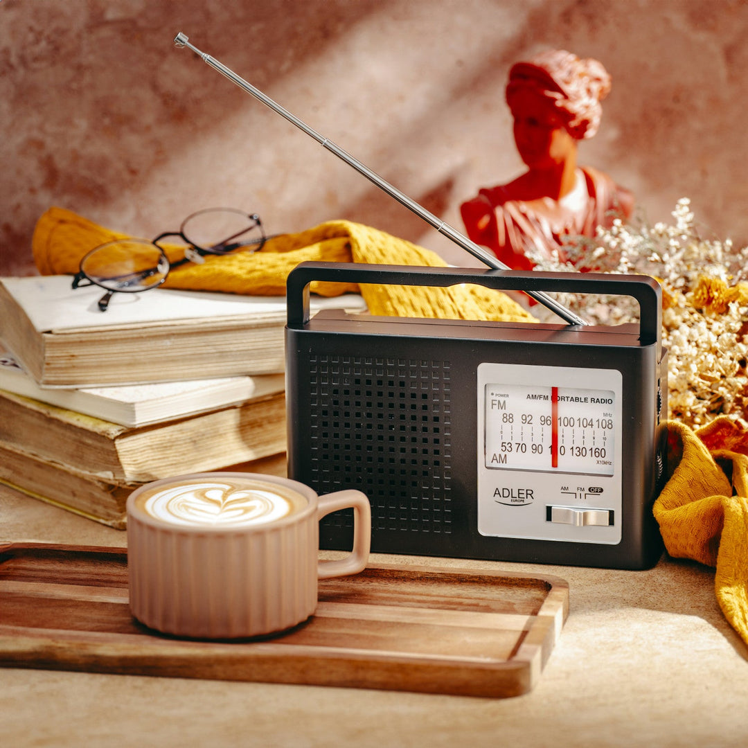 Adler radio, prijenosni, AM i FM, antena, napajanje iz mreže i baterije, AD 1909