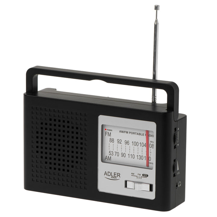 Adler radio, prijenosni, AM i FM, antena, napajanje iz mreže i baterije, AD 1909