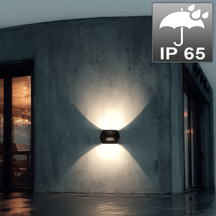 Maclean Energy MCE366 zidna LED lampa s PIR senzorom - PC+ALU, 20W (1600 lm), neutralno bijela 4000 K, IP65, siva