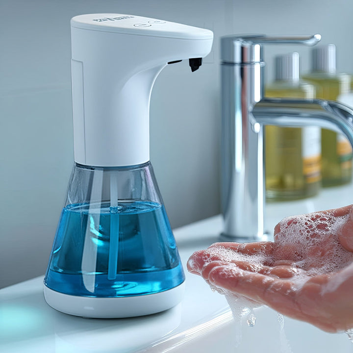 Automatski spremnik-dispenser za tekuća sapuna, dezinfekcijska sredstva i gele Promedix PR-530 480 ml, napajan s 4 AA baterije