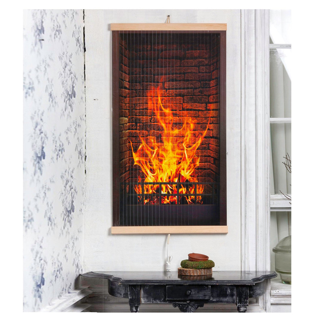 Infracrveni grijač – fleksibilni grijaći panel 430W TRIO model 1 kamin, dimenzije 100x57 cm s regulatorom