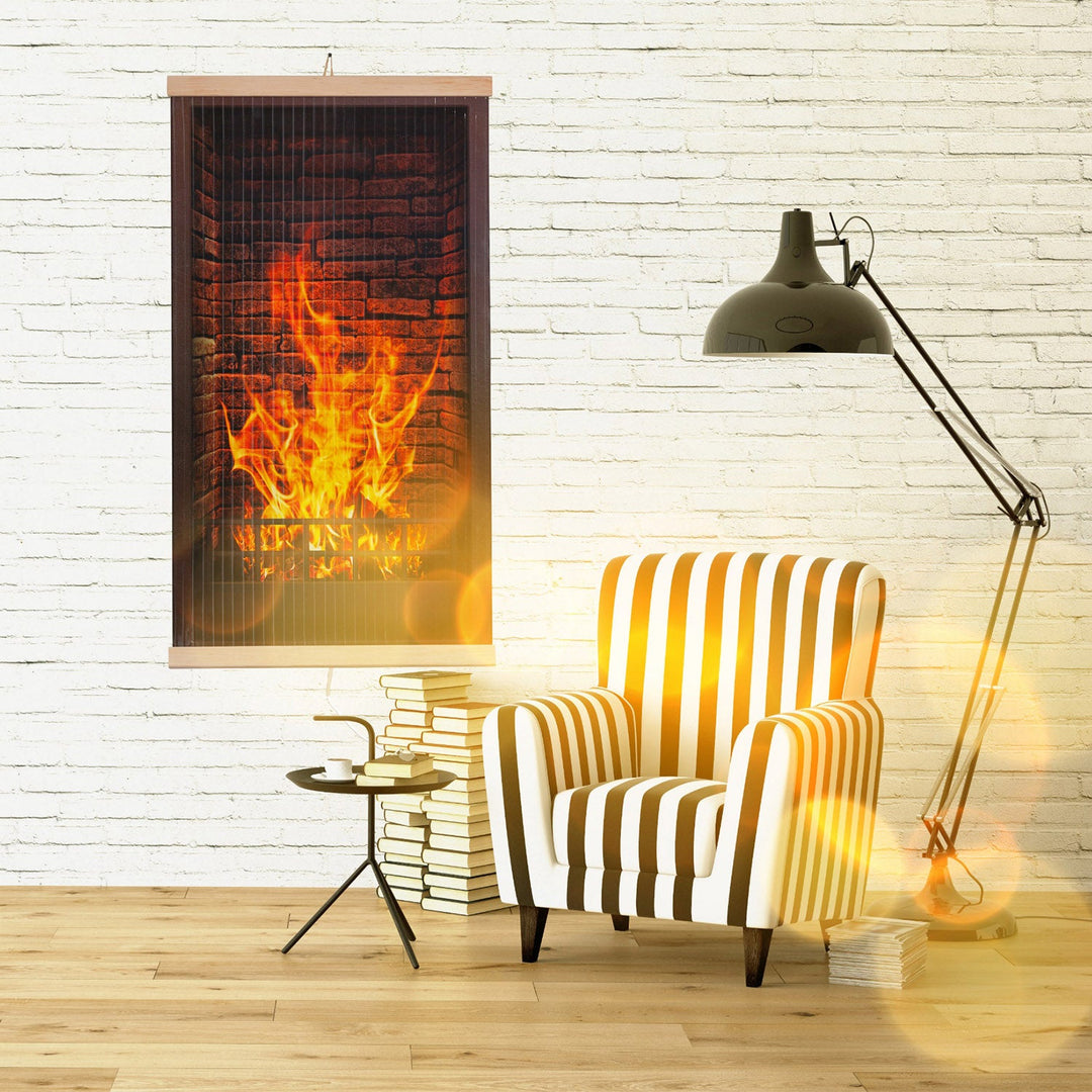 Infracrveni grijač – fleksibilni grijaći panel 430W TRIO model 1 kamin, dimenzije 100x57 cm s regulatorom