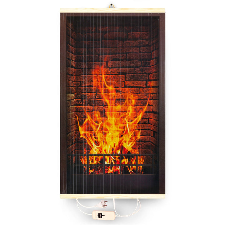 Infracrveni grijač – fleksibilni grijaći panel 430W TRIO model 1 kamin, dimenzije 100x57 cm s regulatorom
