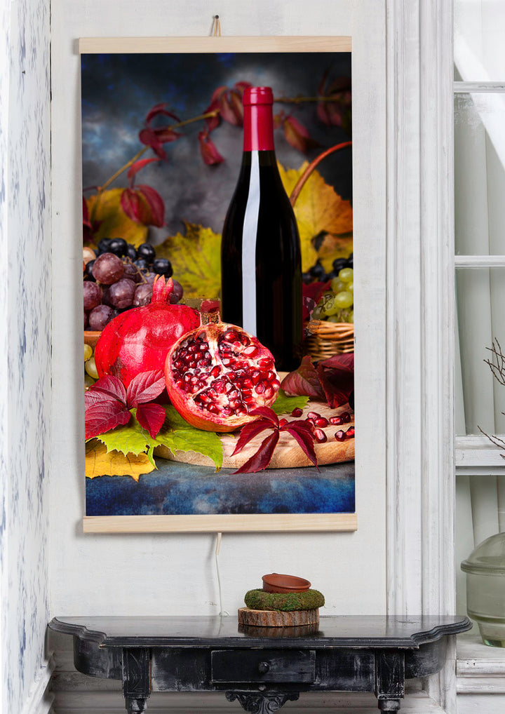 Infracrveni grijač – fleksibilni grijaći panel 430 W, TRIO uzorak 8 wine, dimenzija 100×57 cm s regulatorom