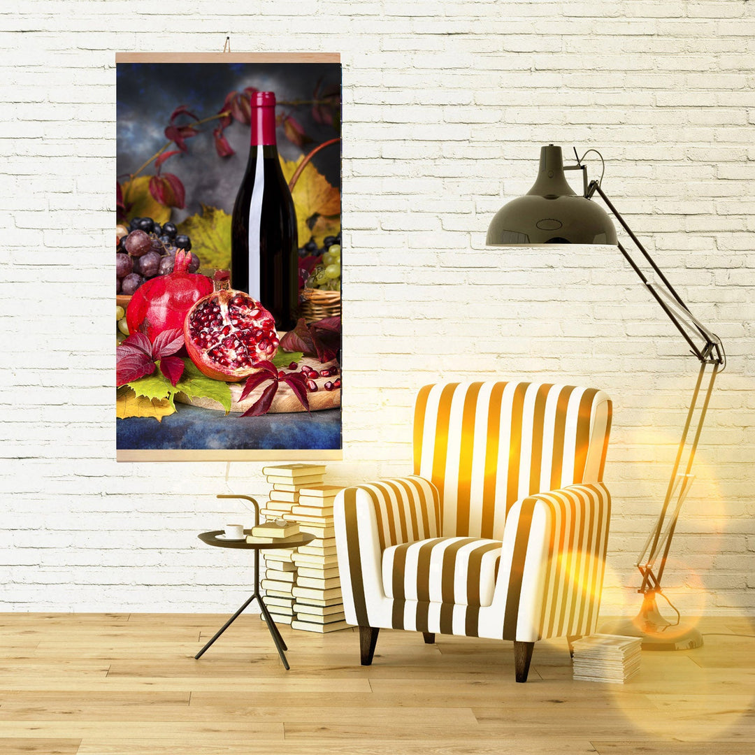 Infracrveni grijač – fleksibilni grijaći panel 430 W, TRIO uzorak 8 wine, dimenzija 100×57 cm s regulatorom