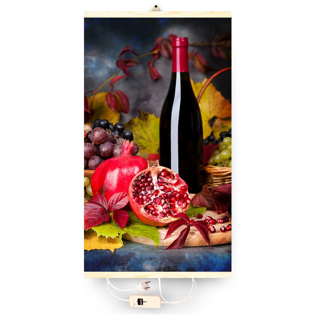 Infracrveni grijač – fleksibilni grijaći panel 430 W, TRIO uzorak 8 wine, dimenzija 100×57 cm s regulatorom