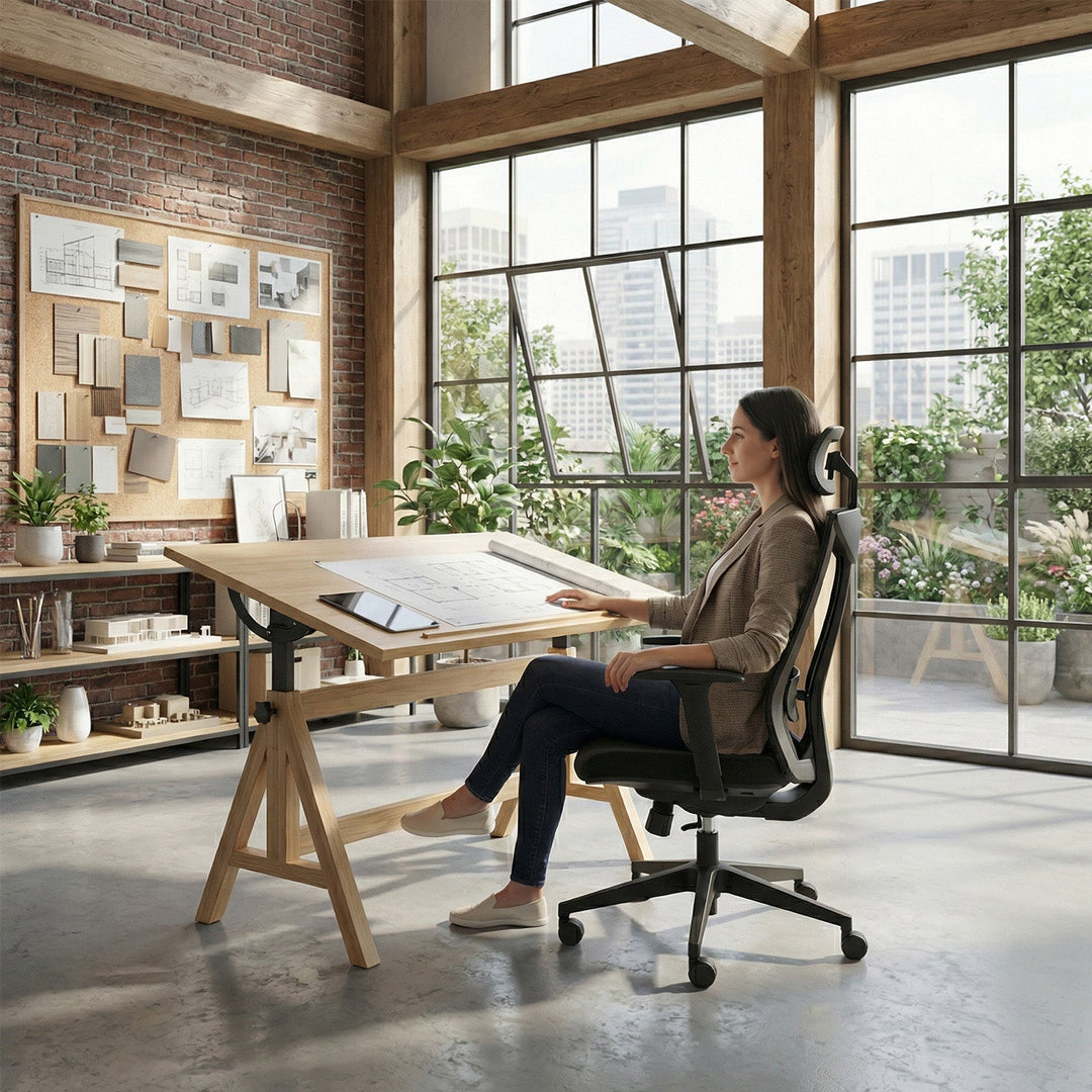 Ergo Office premium ergonomski uredski stolac s visokim naslonom, max. 150 kg, ER-414