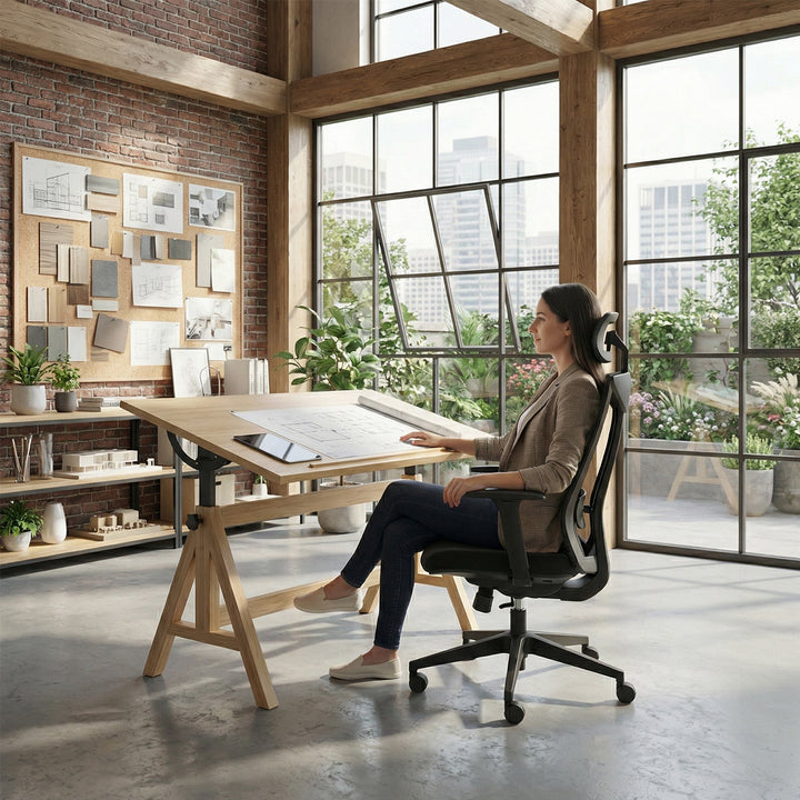 Ergo Office premium ergonomski uredski stolac s visokim naslonom, max. 150 kg, ER-414
