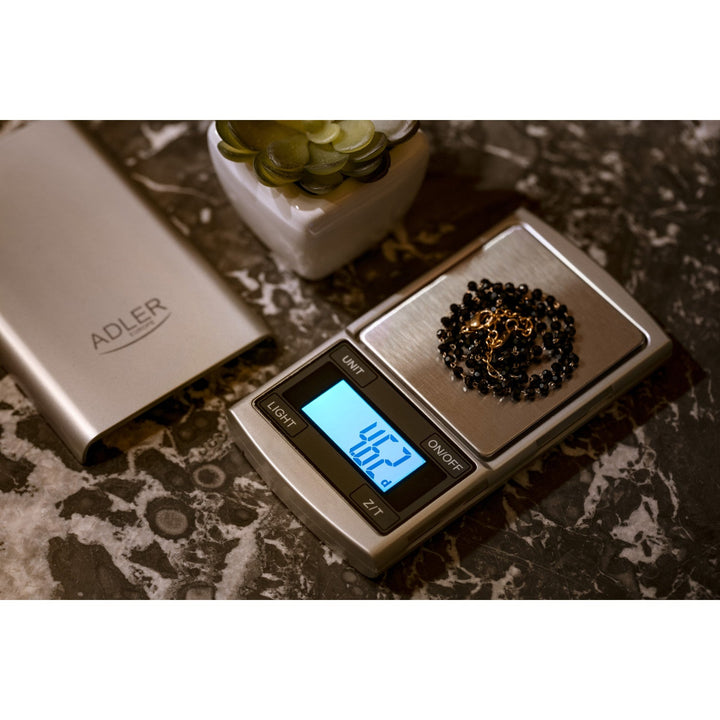 Adler precizna vaga, LCD zaslon, do 100 g, AD 3168