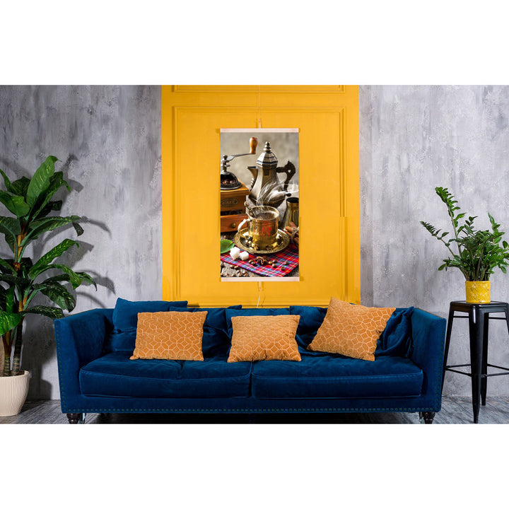 Infracrveni grijač – fleksibilni grijaći panel 430 W, TRIO uzorak 5 kava, dimenzije 100×57 cm s regulatorom
