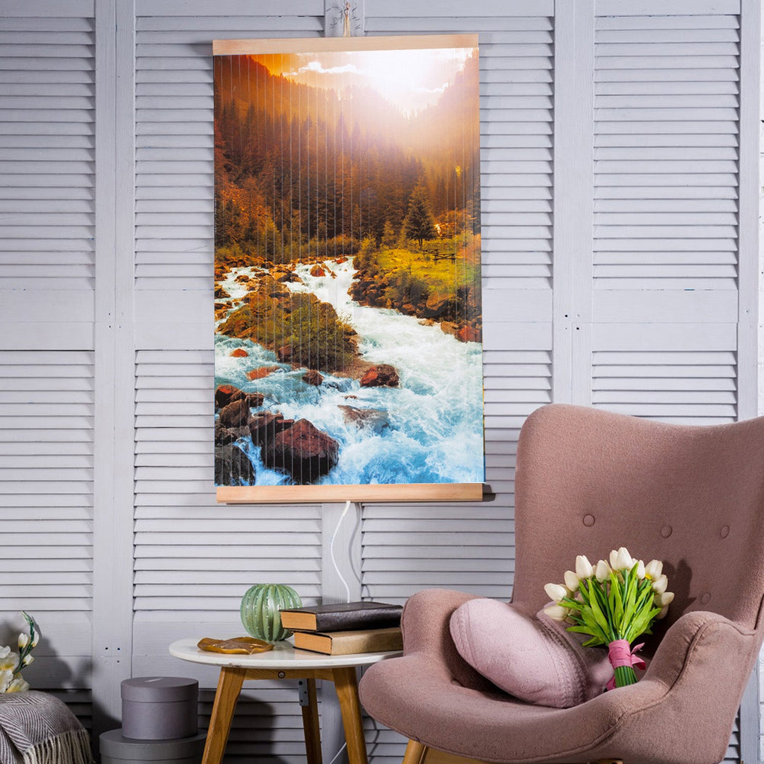 Infracrveni grijač – fleksibilni grijaći panel 430W TRIO uzorak 10 river, dimenzije 100x57 cm s regulatorom