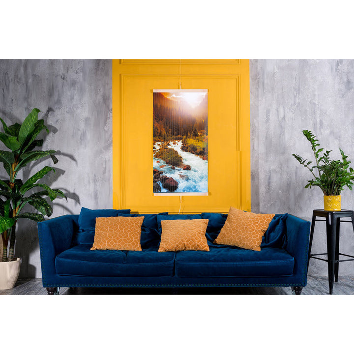 Infracrveni grijač – fleksibilni grijaći panel 430W TRIO uzorak 10 river, dimenzije 100x57 cm s regulatorom