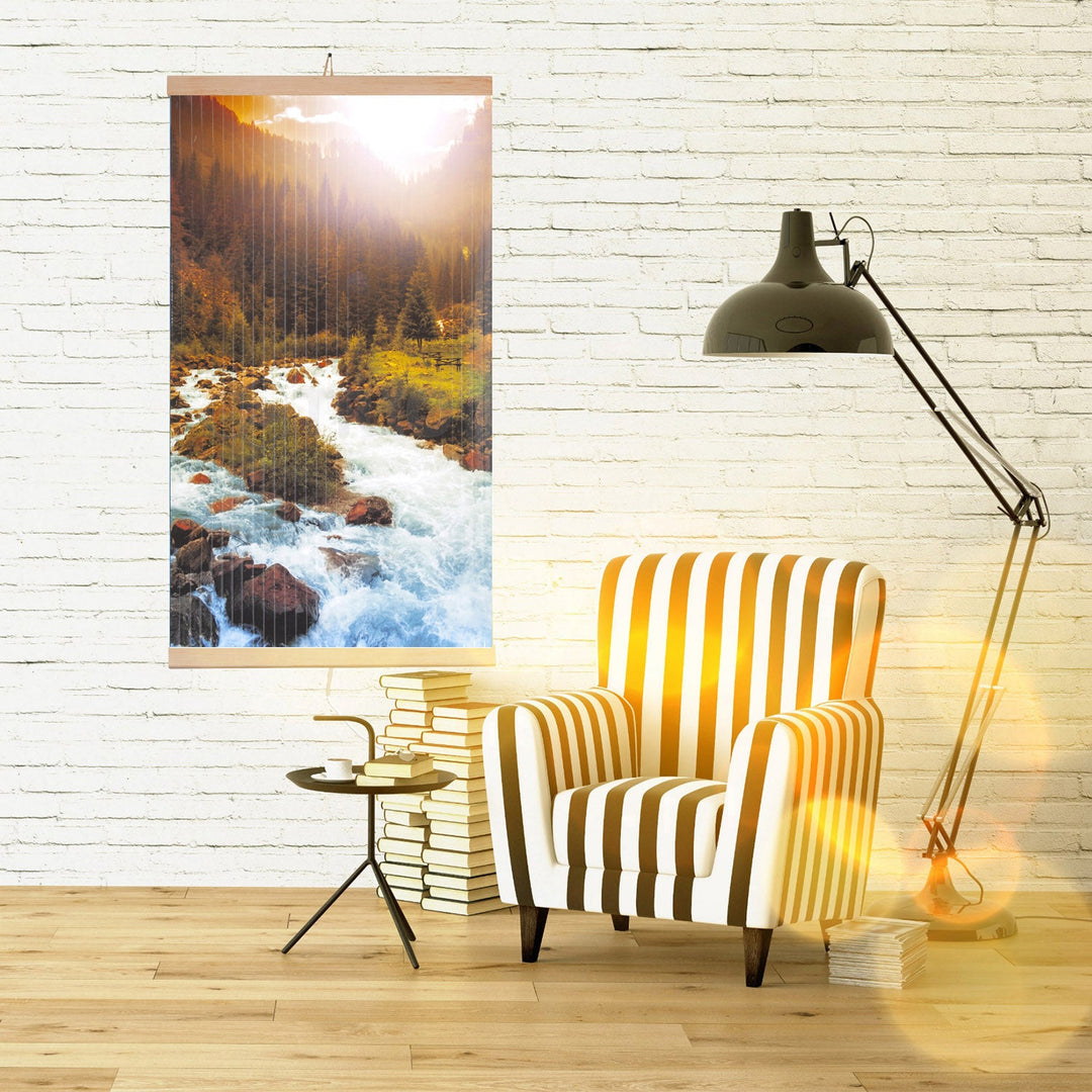 Infracrveni grijač – fleksibilni grijaći panel 430W TRIO uzorak 10 river, dimenzije 100x57 cm s regulatorom