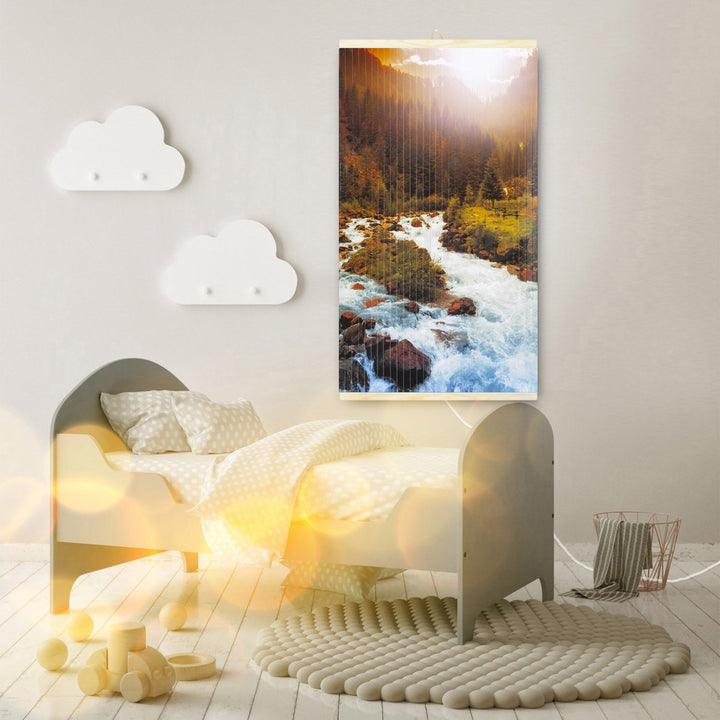 Infracrveni grijač – fleksibilni grijaći panel 430W TRIO uzorak 10 river, dimenzije 100x57 cm s regulatorom