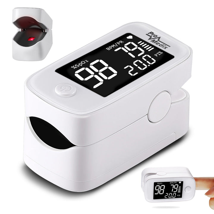 Promedix PR-870 1,5" HD LED medicinski pulsni oksimetar za prst za mjerenje pulsa i otkucaja srca