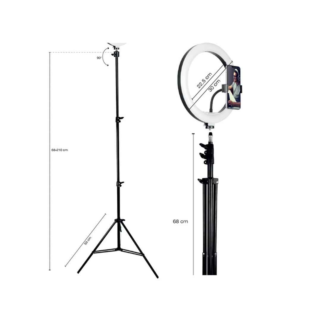 RING 30 cm tracer prstenasta svjetiljka s 210 cm stativom