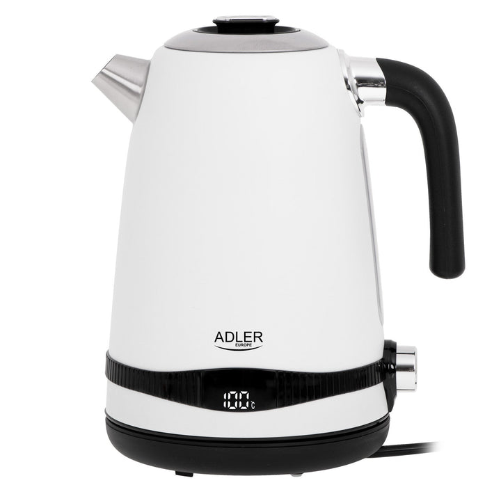 Adler električni kuhalo za vodu, bežično, LCD zaslon, 2200 W, 1,7 l, AD 1295w
