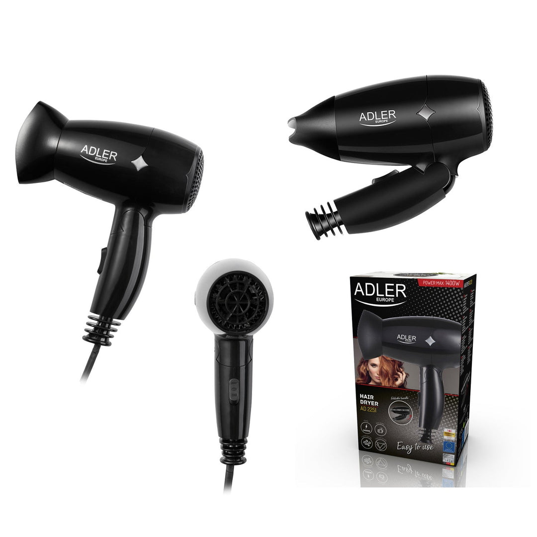 Adler fen za kosu, sklopiva ručka, ergonomski, 1400 W, AD 2251