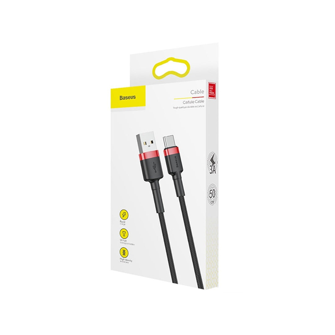 Baseus kabel, USB Type-C, duljina 50 cm, 3A, crni, BASKBK46595