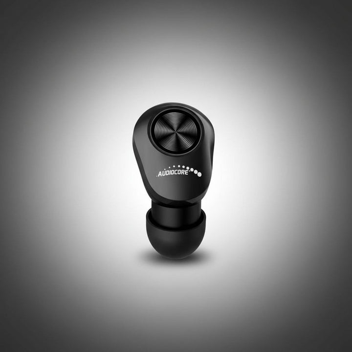 Audiocore TWS BT 5.1 slušalice za uho s bazom za punjenje od 300 mAh, slušalice od 30 mAh, crne AC580