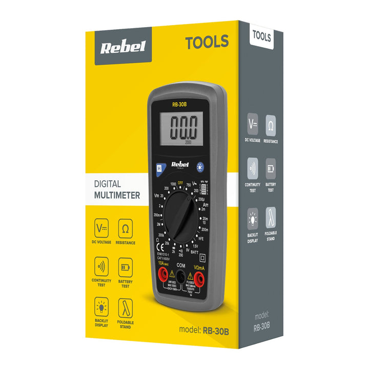 Rebel Tools RB-30B univerzalni digitalni multimetarski testni kabeli