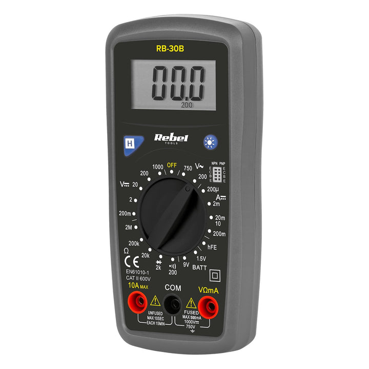 Rebel Tools RB-30B univerzalni digitalni multimetarski testni kabeli