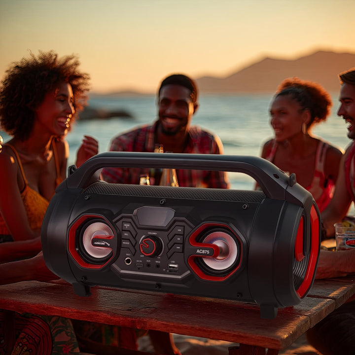 Audiocore Bazooka prijenosni zvučnik, Bluetooth 5.0, FM radio, micro SD, SD, IPX4, 2000 mAh, AC875