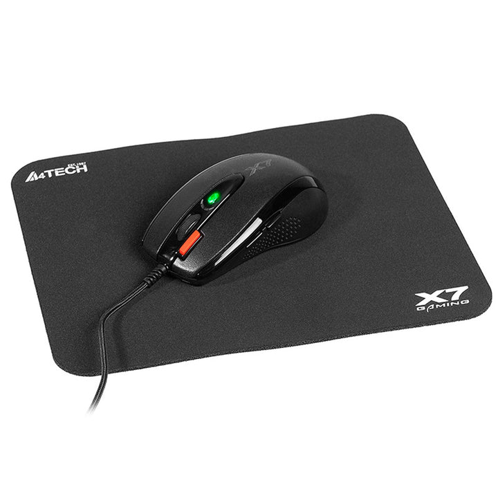 Set miša i podloge za miš A4Tech, 7 tipki, optički senzor, USB, X-Game X-7120