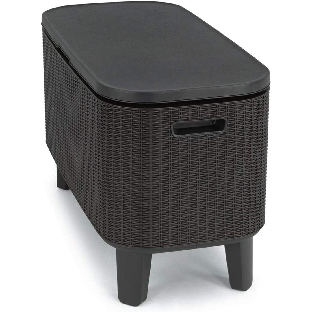 Keter 2-u-1 vrtni bar stol, bar s Bevy Cool Bar Rattan posudom za hlađenje