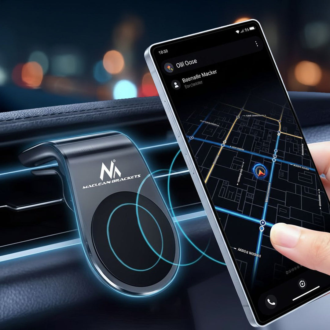 Maclean držač za mobitel u automobilu, magnetski, univerzalni, za ventilacijsku rešetku, ABS materijal, MC-326