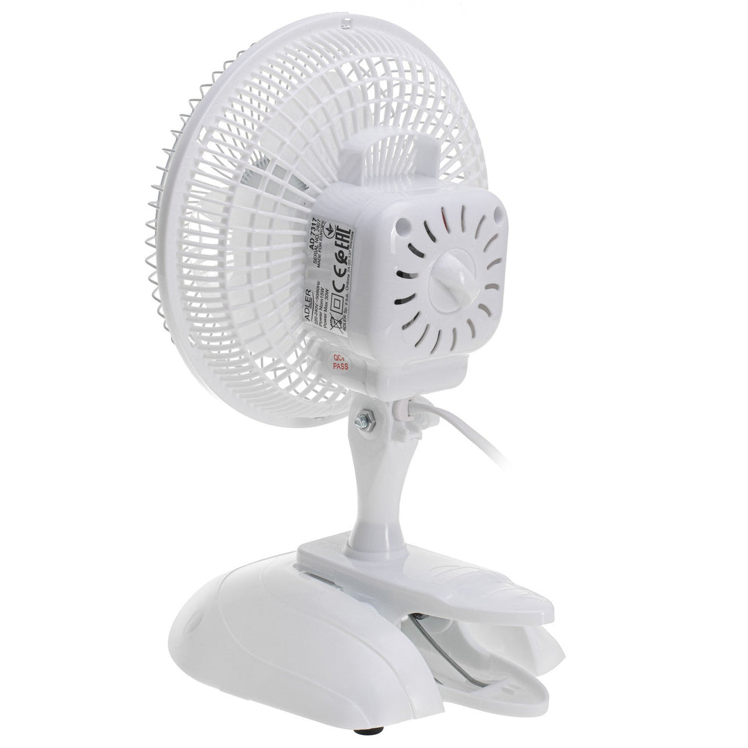 Adler stolni ventilator, kopča i postolje, promjer 15 cm, max. snaga 30 W, AD7317