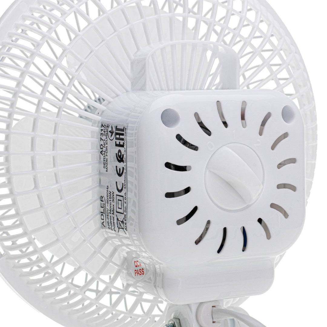 Adler stolni ventilator, kopča i postolje, promjer 15 cm, max. snaga 30 W, AD7317