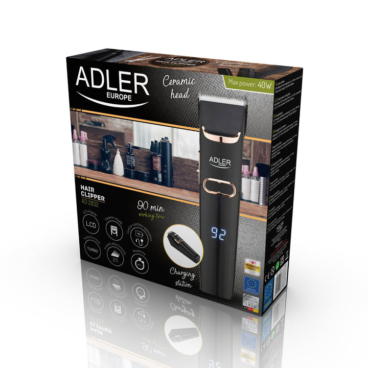 Adler škare za kosu, LCD zaslon, 40 W, AD 2832