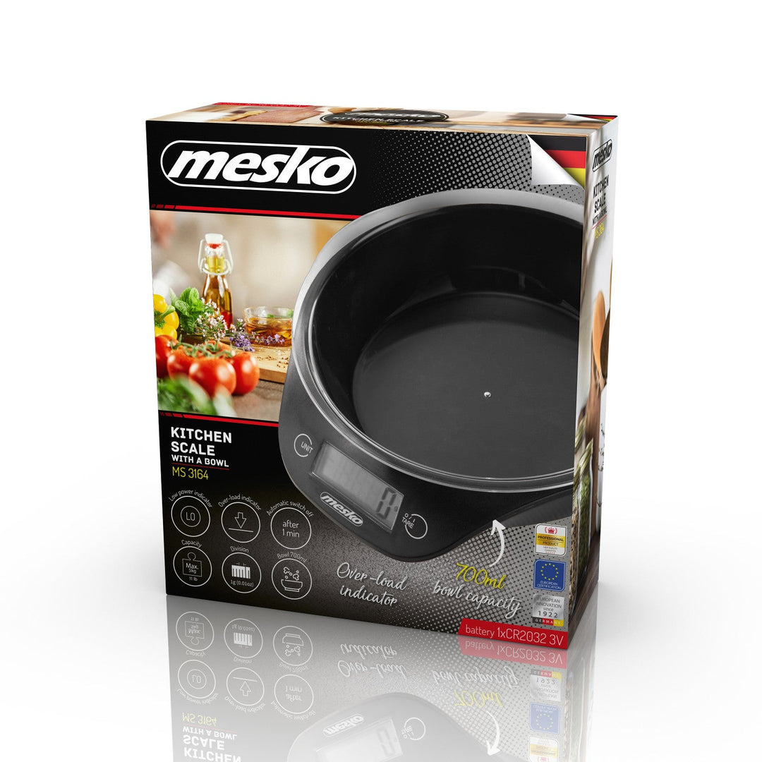 Mesko MS 3164 kuhinjska vaga s zdjelom, maksimalni kapacitet 5 kg