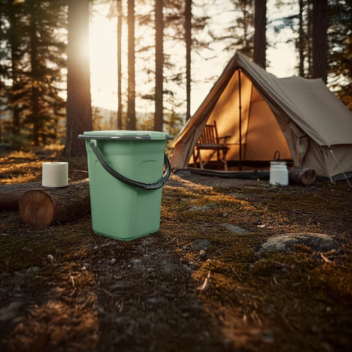 GreenBlue GB320GG zeleni i sivi prijenosni WC