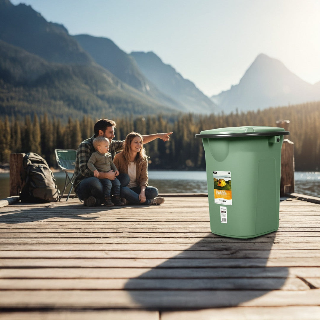 GreenBlue GB320GG zeleni i sivi prijenosni WC