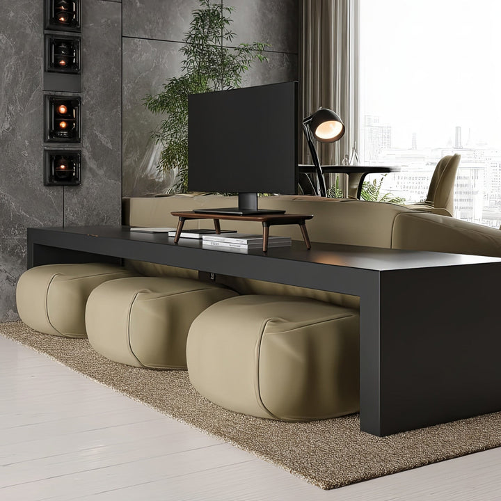 Maclean drveni stalak za monitor/laptop (500 x 240 x 120 mm), crna orahova boja, max. 20 kg, MC-930