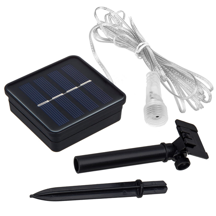 Maclean solarne LED svjetiljke, duljine 2,4 m, 144 LED diode, 8 RGB ledenjaka, način padajućih ledenjaka, Li baterija 800 mAh, MCE412