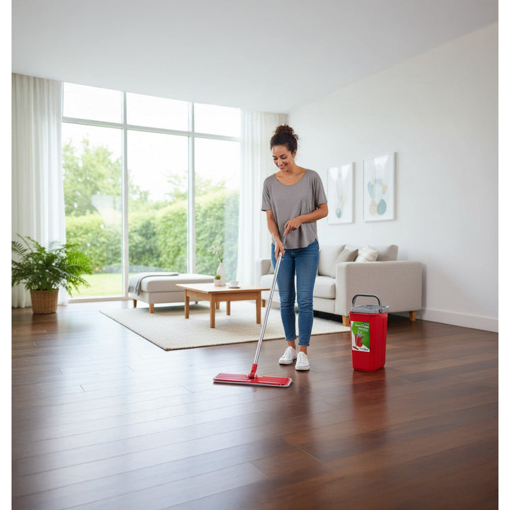 Plosnati mop s GreenBlue kanticom i cjedilom, dvije HQ mikrovlaknaste podloge, zapremina 5,7 L, MaxiClean GB870