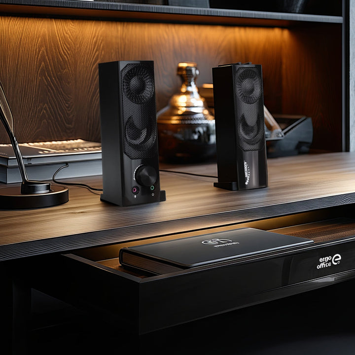 Audiocore 3Wx2 zvučnici za računalni soundbar, LED, USB 5V, linijski ulaz, AC955