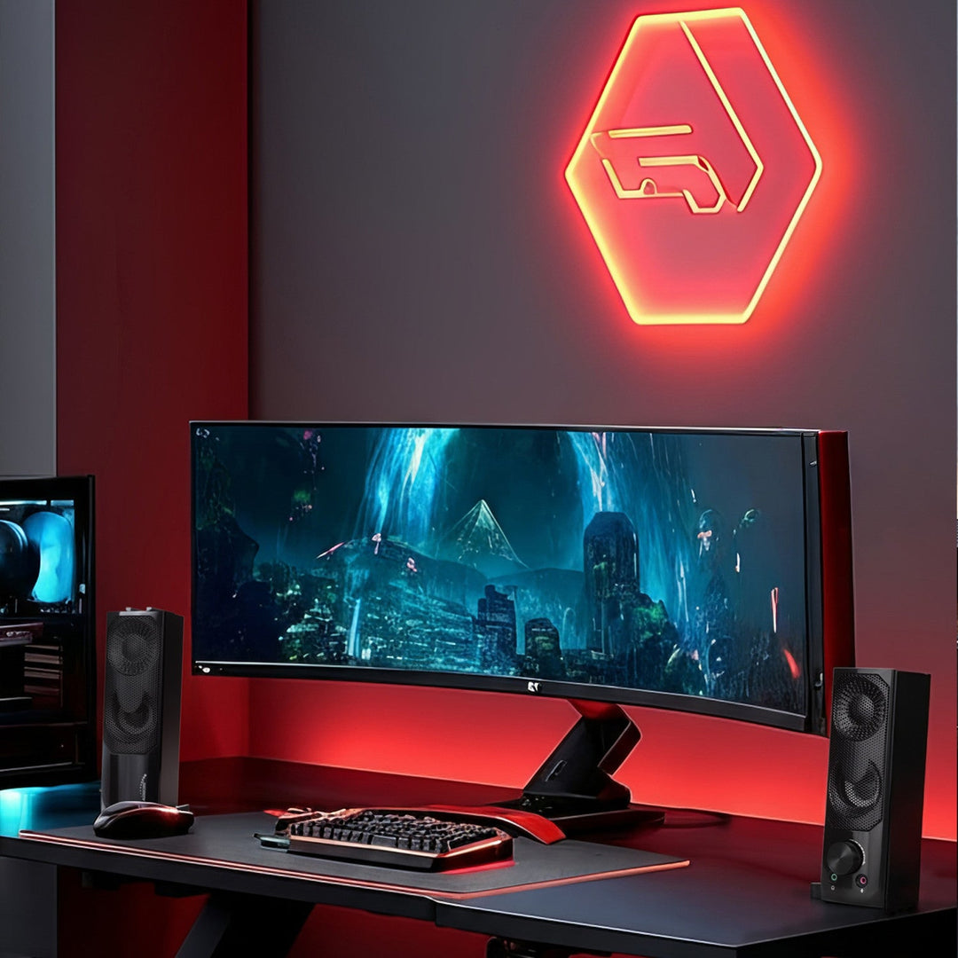 Audiocore 3Wx2 zvučnici za računalni soundbar, LED, USB 5V, linijski ulaz, AC955