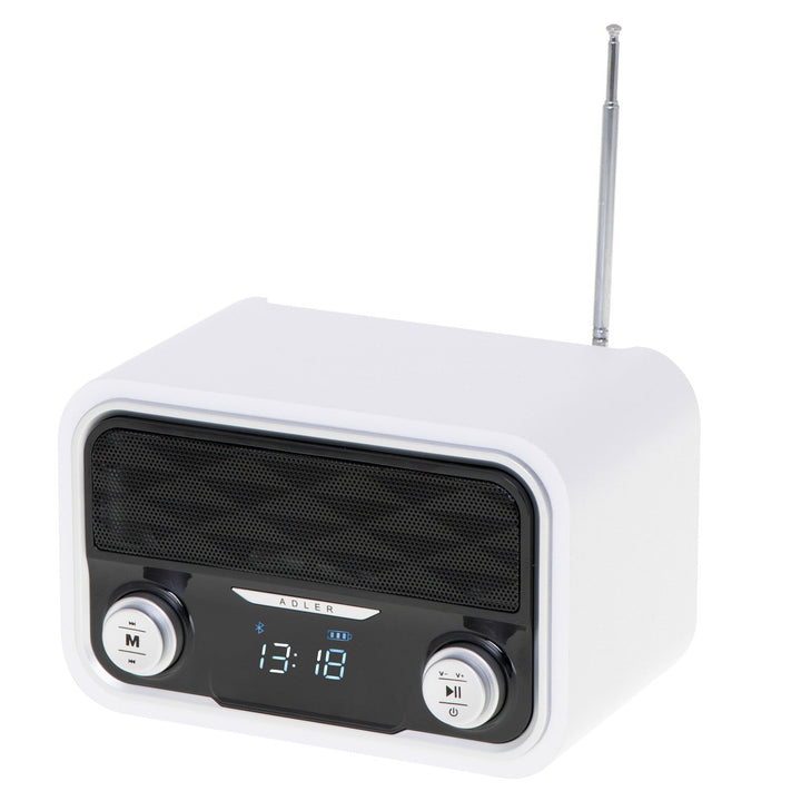 Bluetooth FM radio 1800 mAh SD USB MP3 AUX LCD Adler AD 1185