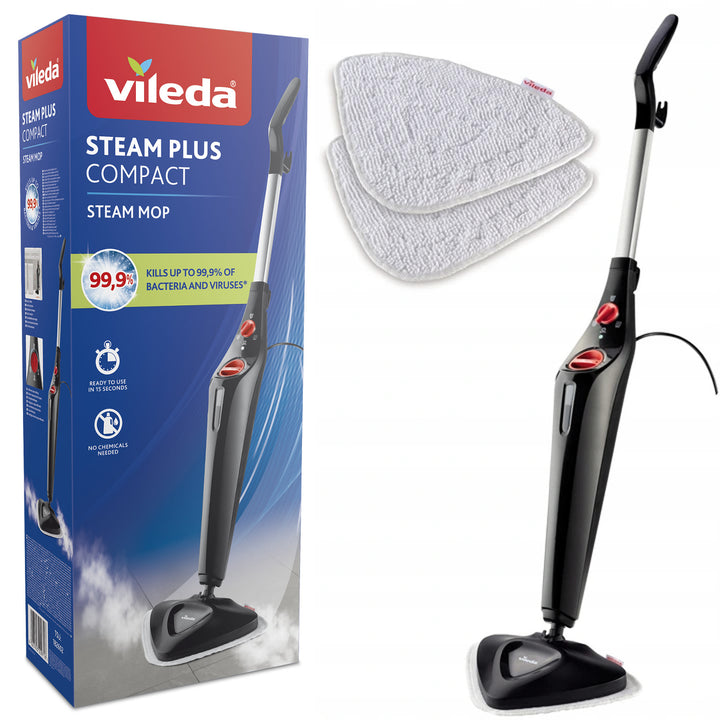 Vileda Steam Plus Compact parni mop, 1550 W, spremnik 400 ml, 2 nadopune
