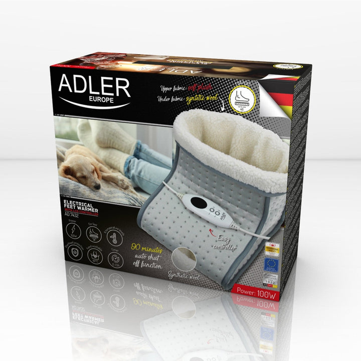 Adler AD 7432 električni grijač za stopala s LCD daljinskim upravljačem